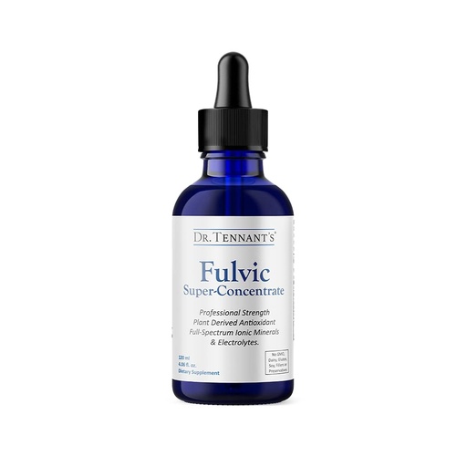 [BRSW2GQHO5YAGDLK] Dr. Tennant's Fulvic Super-Concentrate Liquid | Enhances Cellular Energy & Detoxification | Provides Essential Trace Minerals | 120-Day Supply