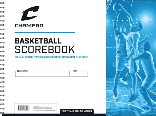 [BRSWI2QKOF4RSALE] Champro Basketball Score Book (White)