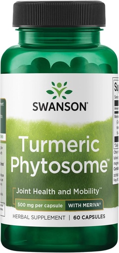 [BRSWGFDQOQMRYDT7] Swanson Kurkuma Phytosome met Meriva 500 Milligram 60 Capsules