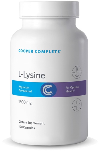 [BRSRMZANAAIWODTA] Cooper Complete L-Lysine 1000 mg, 100 Caps, Immune & Collagen Support†