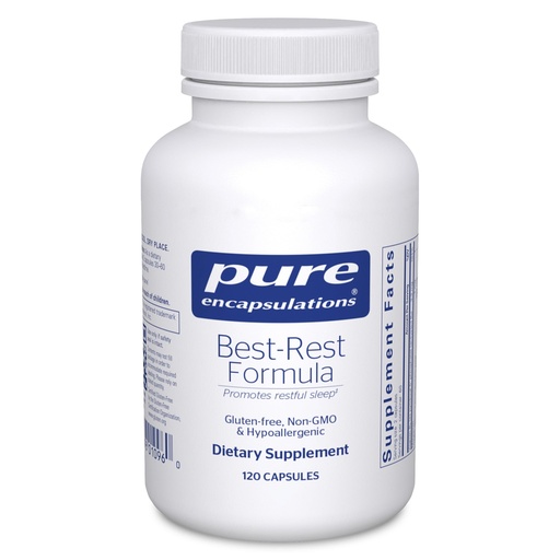 [BRSWIY34CAIQIEA5] Pure Encapsulations Best-Rest Formula - Supports Restful Sleep - for Relaxation - Restful Sleep Supplement - Non-GMO & Vegan - 120 Capsules