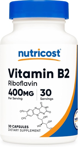 [BRSROCYPAFYQMFDB] Nutricost Vitamine B2 Riboflavine Capsules