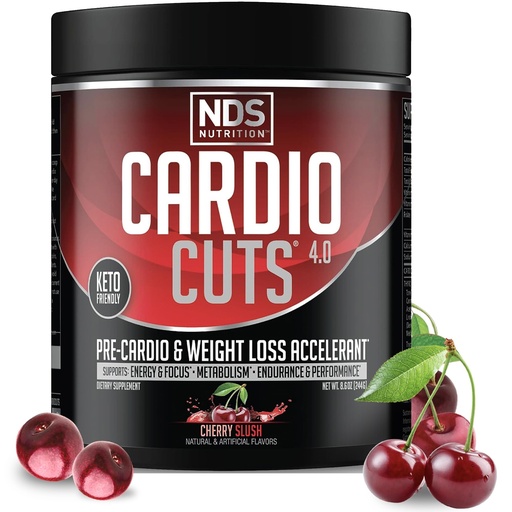 [BRSRMGD3DF7BMEL5] Cardio Cuts Nutrition 4.0 - Cherry Slush - 8.6 Ounce