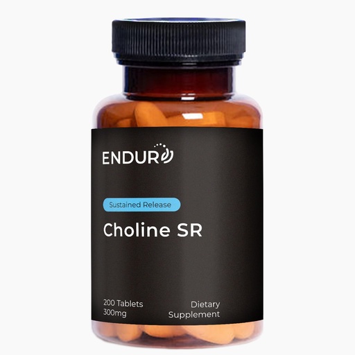 [BRSWKZQ5OAEAIEL4] ENDUR - Choline L(+) Bitartrate - SR (Sustained Release) 300 mg - Brain, Liver, Cellular & Fetal Development - Pregnancy Support - Optimal 6–8 Hour Absorption Delivery - 200 Tablets