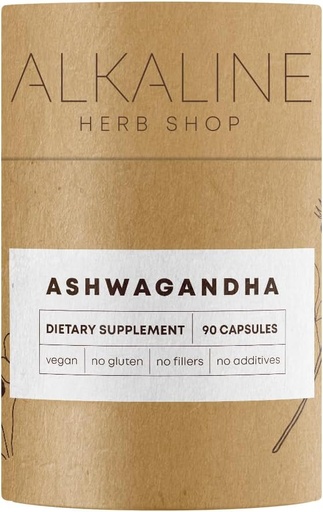 [BRSW2GABCIMBAELO] Alkaline Herb Shop Ashwagandha Supplement 90 Capsules