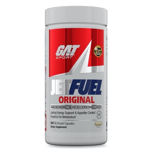 [BRSWIZQNAQCGIEDA] GAT SPORT JetFuel Original - Weight Loss Supplement, Energy Booster, Fat Burner, Appetite Suppressant (144 Capsules)