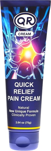 [BRSROGQ6PMPBUCQ2] Quick Relief Pain Cream con Mannitol e Menthol proporciona un alivio efectivo para Neck, Back, Shoulder, Wrist, Finger, Knee, Foot and Nerve Pain, ou Itch, 2,64 oz