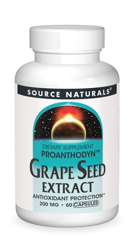 [BRSWIY35AQPBMCA5] Source Naturals Proanthodyn Grape Seed Extract, Antioxidant Protection, Supports a Healthy Aging Brain*, 200 mg - 60 Capsules