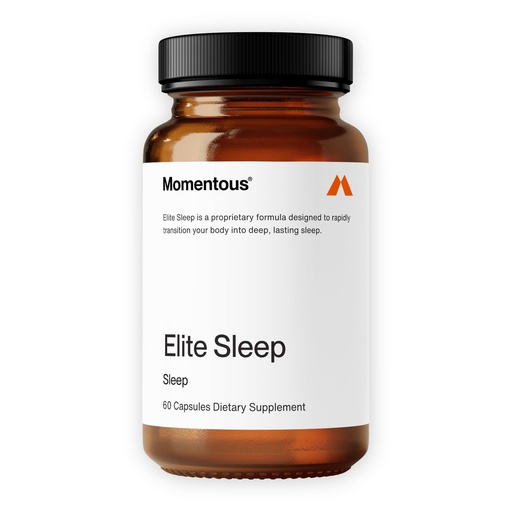 [BRSW2EALCQBGKFL3] Momentous Elite Sleep Capsules - Vegan - Gluten-Free - NSF Certified for Sport - 30 Servings