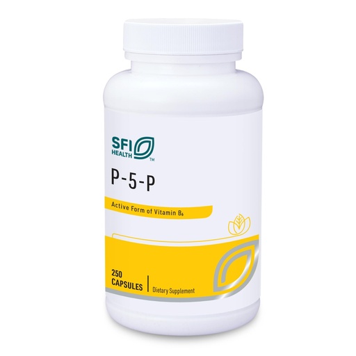 [BRSWIYIZCIDWYFAV] Klaire Labs SFI Health P-5-P - 30 Milligrams of Bioactive Vitamin B6 Pyridoxal-5-Phosphate for Metabolic & Liver Support, Hypoallergenic (250 Capsules)