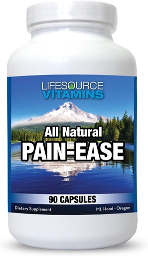 [BRSRMCAPCNYRSFYZ] LifeSource Vitamins All Natural Pain Ease - 20 Synergistic Herbs and Enzimes That Natural & Safely Support: Headaches & Migraines - Knees - Shoulders - Joints - Lábfájdalom - Feszültség