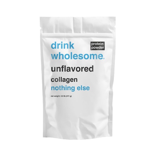[BRSROCYEOYFBSALD] drink wholesome Unflavored Collagen Protein Powder for Sensitive Stomachs | For GERD, IBS, Lactose Intolerance | No Bloating, No Constipation, No Gas, No Reflux | Additive-Free, Dairy-Free, Gluten-Free