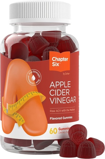 [BRSW2FLQAR7BMGT5] Zahler Chapter Six Apple Cider Vinegar Gummies, Apple, 60 Gummies