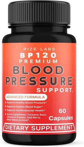 [BRSROGINPIAR63TH] rize labs BP120 Premium Dietary Supplement, BP120 Premium Tablets Supports Inflammation, BP120 Premium Strengthening Support Pills, BP120 Premium Maximum Strength Reviews (60 Capsules)
