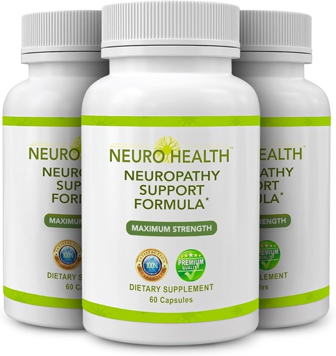 [BRSW22QHA57GG3L3] Nerve Support Formula for Neuropathy - Your Nerve Savior Supplement with B Vitamins and Alpha Lipoic Acid - Rapid Absorption for Nerve Discomfort Relief - 180 Capsules