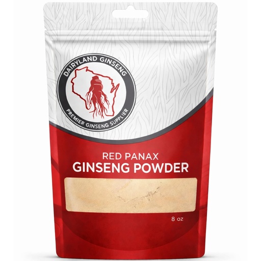 [BRSROZYOA4NBQG36] Red Panax Ginseng Powder with Natural Ginsenosides (8 oz)- Supports Healthy Energy, Vitality, Mood and More, Korean Panax Ginseng Root Powder for Smoothies, Coffee or Drinks (1 Pack)