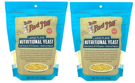 [BRSWYZQDB55QM3Q2] Bob’s Red Mill Large Flake Nutritional Yeast 5 Ounce (Pack of 2) Vegan Parm Cheese Replacement