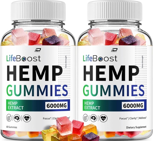[BRSROCDQPIIW2FIY] Життя Boost Hemp Gummies - з Hemp Seed Extract LifeBoost Hemp Gummies Tinnitus Herbal Supplement, Здоров'я та Wellness Support, Все природного життя Boost Hemp Gummy (2 Pack - 120 Gummies)