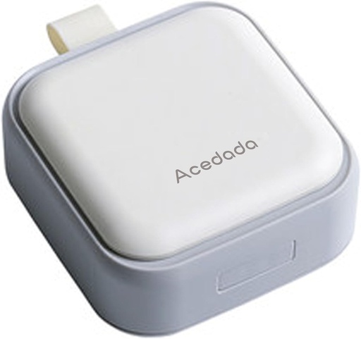 [BRSW2ED2C55GMGTV] Small Pill Case, niedliche Pille Box - Acedada Travel Daily Pill Organizer, Portable Pretty Pill Container für Geldbeutel, Kompakte Medizin Halter für Vitamine, Fischöle, Beilagen, Weiß