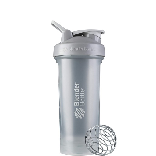 [BRSWGBQCOYIGOFL3] BlenderBottle Classic V2 Shaker Bottle Perfect for Protein Shakes and Pre Workout, 28-Ounce, Pebble Grey