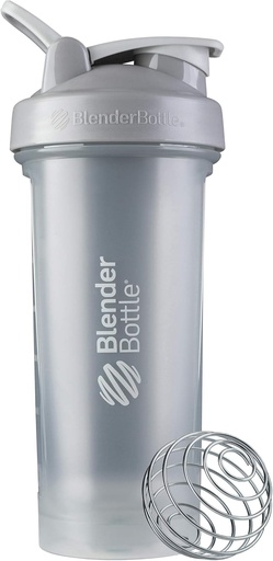 [BRSWGBQCOYIGOFL3] BlenderBottle Klassik V2 Şəkir Şəkillər və Pre Workout, 28-Ounce, Pebble Grey