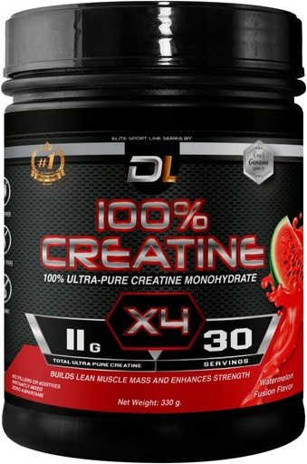[BRSRAAQDAANWKD3X] Ultra-Pure Creatine Monohydrate Powder | 100% Micronized Creatine | Build Lean Muscle Mass, Boost Performance, Endurance & Supports Muscle Recovery | No Sugar | 30 Servings (300g, Watermelon)