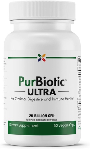 [BRSWKED4AJ6AGE3O] Stop Aging Now - PurBiotic® ULTRA 25 BILLION CFU (PRUWPT) - For Optimal Digestive and Immune Health - 60 Veggie Caps