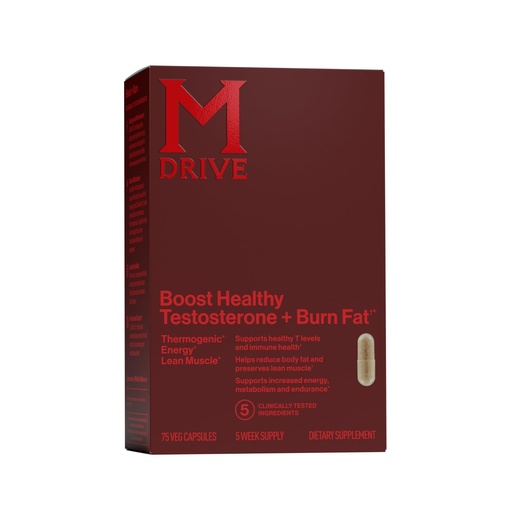 [BRSWGAQEC4FWGGTJ] Mdrive Boost and Burn Testosterone Support Supplement and Fat Burner with Zinc, KSM-66 Ashwagandha, 75 Capsules