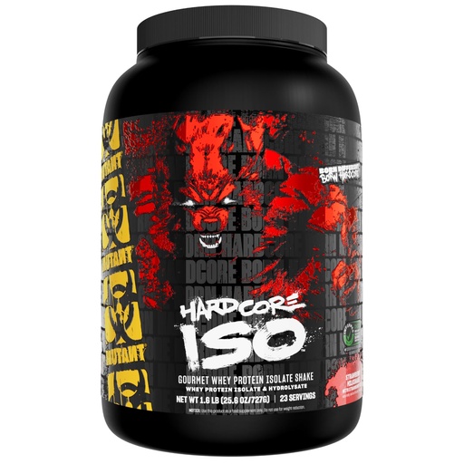[BRSWKEL6ON5RACLM] Mutant ISO Surge Whey Protein Isolate Powder Acts Fast to Help Recover, Build Muscle, Bulk and Strength, 1.6 lb - Strawberry Milkshake