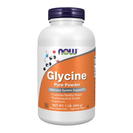 [BRSWIY32BQPQ4E32] NOW Foods Supplements, Glycine Pure Powder, Promotes Restful Sleep*, Neurotransmitter Support*, 1-Pound