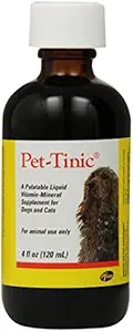 [BRSWKGYGPJ4G22D2] Pfizer Animal Pet-Tinic Vitamin-Mineral Supplement for Dogs and Cats, 4-Ounce by Pfizer Animal