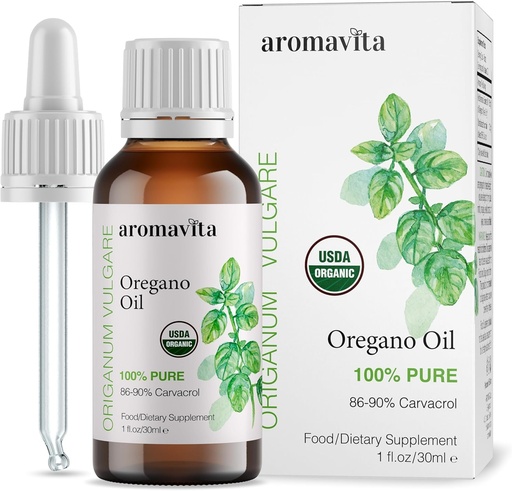 [BRSWKZITDENQ2HTM] Essential Organic Oil of Oregano-100% Pure Nerazredčeno grško Origano Oil z Carvacrol - več kot 86%, Non-GMO, Extra Strength Oregano Oil Organic Liquid kapljice, 1 FL.OZ/30ml