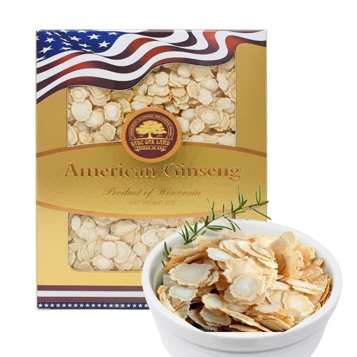 [BRSWYYYNBB4BEET5] American Ginseng Slices from Wisconsin, DOL American Wisconsin Ginseng Slices Root for Tea, Energy for Men Women Mental Health Boosts Immunity, Gluten Free Small Round 1 Box of 4 Ounces
