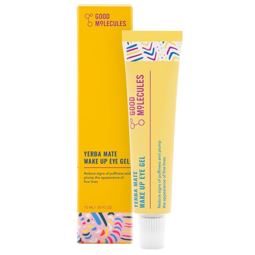 [BRSW2YYHBEMGMYD5] Good Molecules Yerba Mate Wake Up Eye Gel - Hydrating Under Eye Gel Cream with Hyaluronic Acid and Caffeine - Target Dark Circles and Puffiness - Skin Care for Face