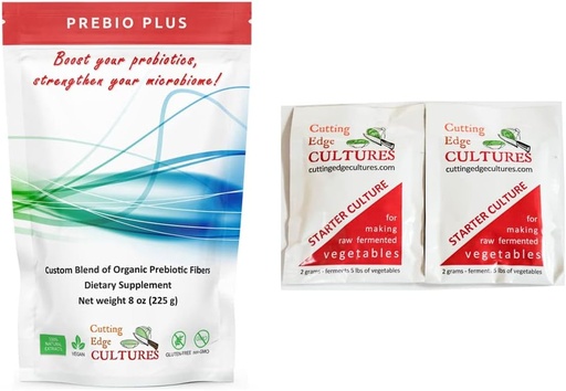 [BRSWGYDYO54A23A6] 剪接边缘文化 Prebio Plus Prebiotic Fiber 最佳自定义 有机先生纤维饮食补充 8 oz (Prebio Plus 8 oz + 蔬菜起步器 4克)