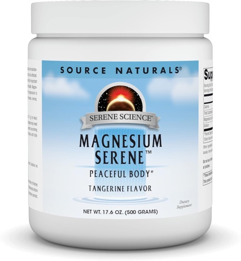 [BRSWIYL4OZ5QGDLC] Quelle Naturals Serene Science Magnesium Serene, Friedlicher Körper*, Tangerine Flavored - 17.6 Unze Pulver
