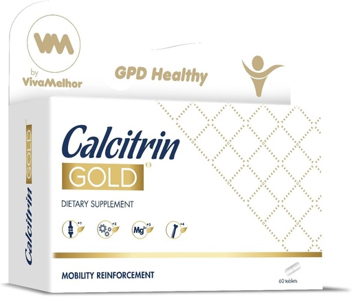 [BRSRAGDYB4PG2ALB] Calcitrin Gold Dietary Supplement, Mobility Reinforcement, 60 Tablets