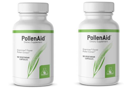 [BRSWKHDQAEDWKHL2] PollenAid Flower Pollen Extract by Graminex - 90 Capsules, pack of 2