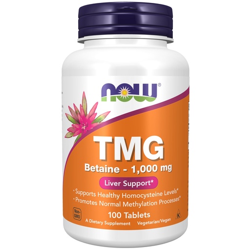 [BRSWIYQ7AYGBOAA5] NOW Foods Extra Strength TMG 1,000 mg Tabs, 100 ct