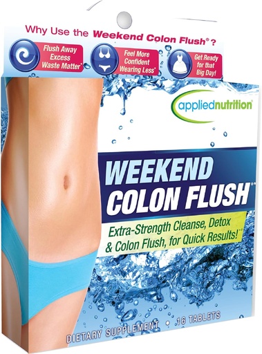 [BRSWIZAOBUJQKAYZ] Applied Nutrition Weekend Colon Flush - 16 정제 - 단지 3 일에서 폐기물 매트의 몇 파운드를 제거 - 8 서빙