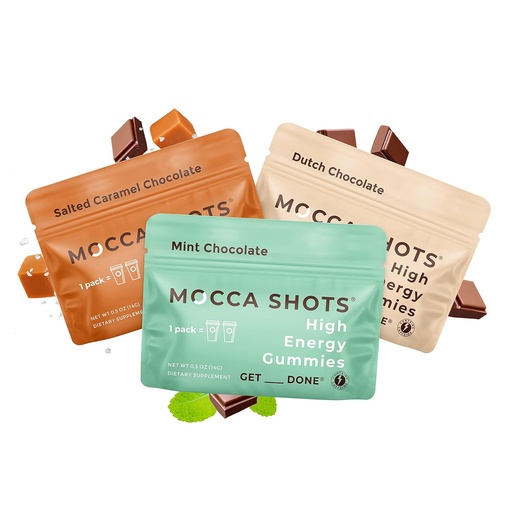 [BRSWYZ3QBENWCHTB] Кофеин енергия Дъвчете 3-Pack, 200mg Кофеин на пакет! Кофеин Boost, Кафе Energy Gummy, Mocca Shots High Energy Gummies, Веган, Plant-based, Gluten-Free (пакет от 3)