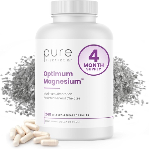 [BRSWIC32BUMQEFDO] Pure TheraPro Rx Optimum Magnesium Lysinate Glycinate & Di- Magnesium Malate, valmistettu USA: ssa 4 kuukauden toimitus ...