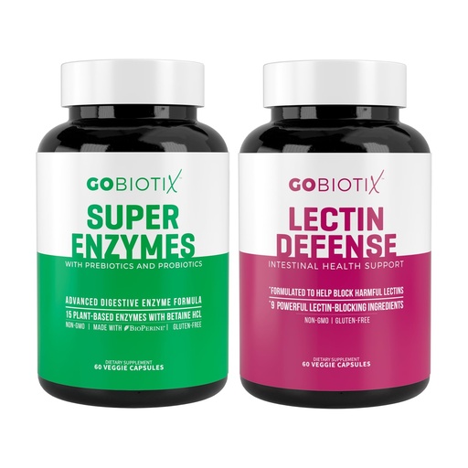 [BRSROCAEOECQEE36] GOBIOTIX Super Enzymes Supplement - Digestive Enzymes with Prebiotics and Probiotics for Women and Men - Supports Gut Health, Gluten Digestion, Lactose Absorption, Plant Based Dietary Pills