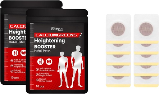[BRSROFQLC4NG2DYU] NeYLim Herbal Calcium תומך פאטch, הגדלה של Booster Herbal Patch,Height Growth Patch, Herbal להגביר את Foot Patch, עבור תמיכה בריאות העצם ולהגדיל (2pack)