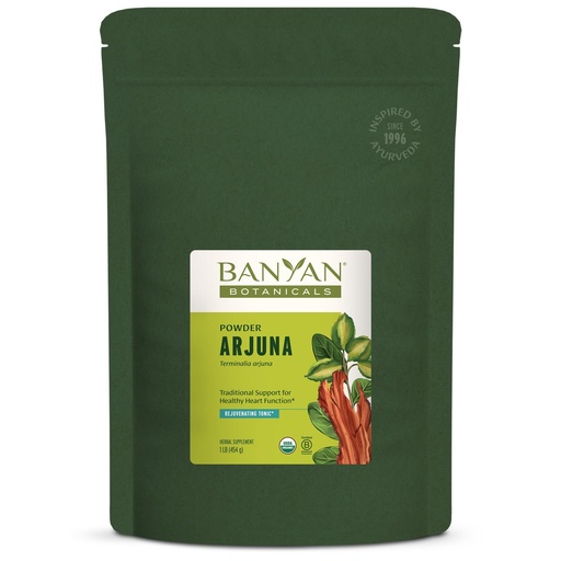 [BRSWI2YQBYMRYCTM] Banyan Botanicals Arjuna Bark Powder – Organic Arjuna (Terminalia Arjuna) – Natural Herbal Heart Health Supplement and Rejuvenating Tonic* – 1 lb. – Non-GMO Sustainably Sourced Vegan