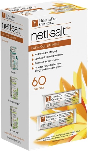 [BRSWKZT5CUNRYFQ7] Himalayan Chandra Neti Salt Plus Refill Sachet 60ct