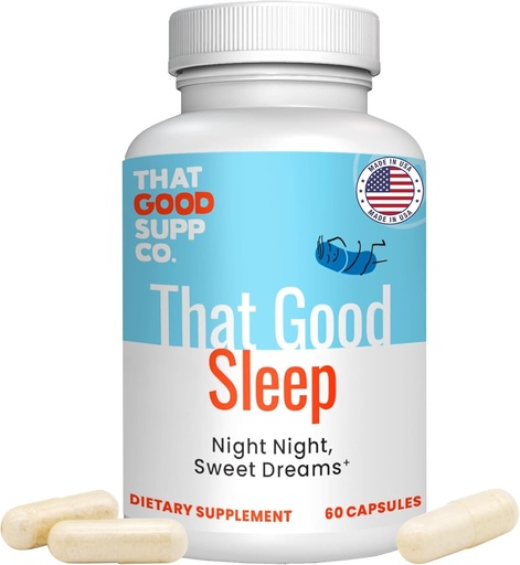 [BRSROGALB55WM3DA] That Good Supp Co - That Good Sleep Night Time Sleeping Aid for Adults - Supports Deep Sleep - Aids in Stress Relief, Improves Mood - Sleep Supplement for Adults Extra Strength - Made in USA