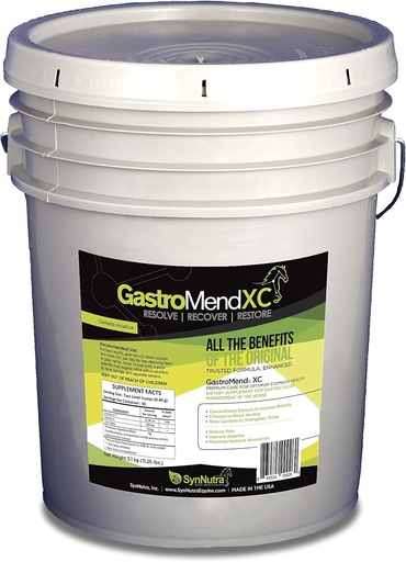 [BRSWGAIFBNYR4DLV] GastroMend XC, 100% naturlig equine magehelse for hester, fremmer healing og forebygging av gastric ulcers, høyt potent & effektiv, støtter gastric og Hindgut helse, 600 serveringer, laget i USA