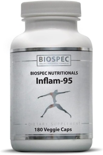 [BRSRMGQTDMPR4DQU] Inflam-95 - Ginger Root Extract 2,000 mg, Curcumin Root Extract, Boswellia Serrata Extract, Nettle Leaf Extract, Bioperine - Support Healthy Inflammatory Response*
