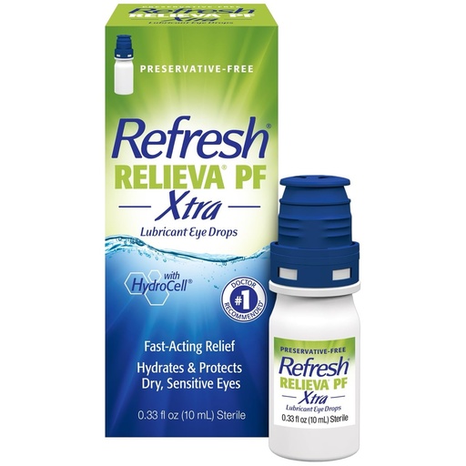 [BRSROBLYDN6R4FDF] Refresh RELIEVA PF Xtra Preservative-Free Artificial Tears Lubricant Eye Drops, 0.33 fl oz (10 mL), 1 Count